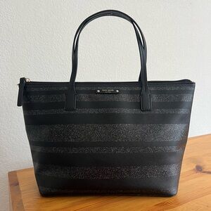 Kate Spade Sparkle Stripe Small Tote